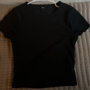 Express Charcoal Short Sleeve Top